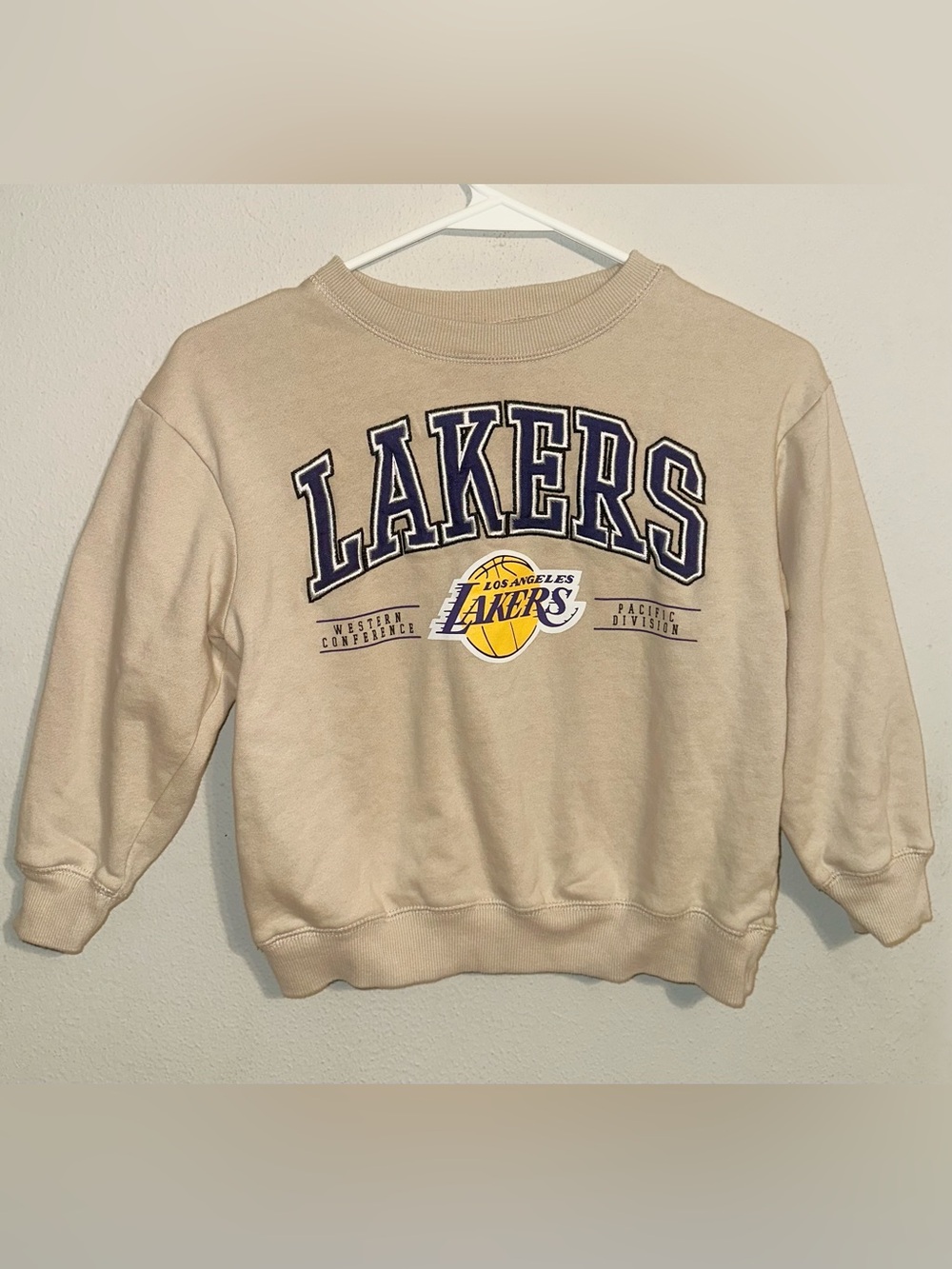 NBA Los Angeles Lakers Cream Sweater Crewneck